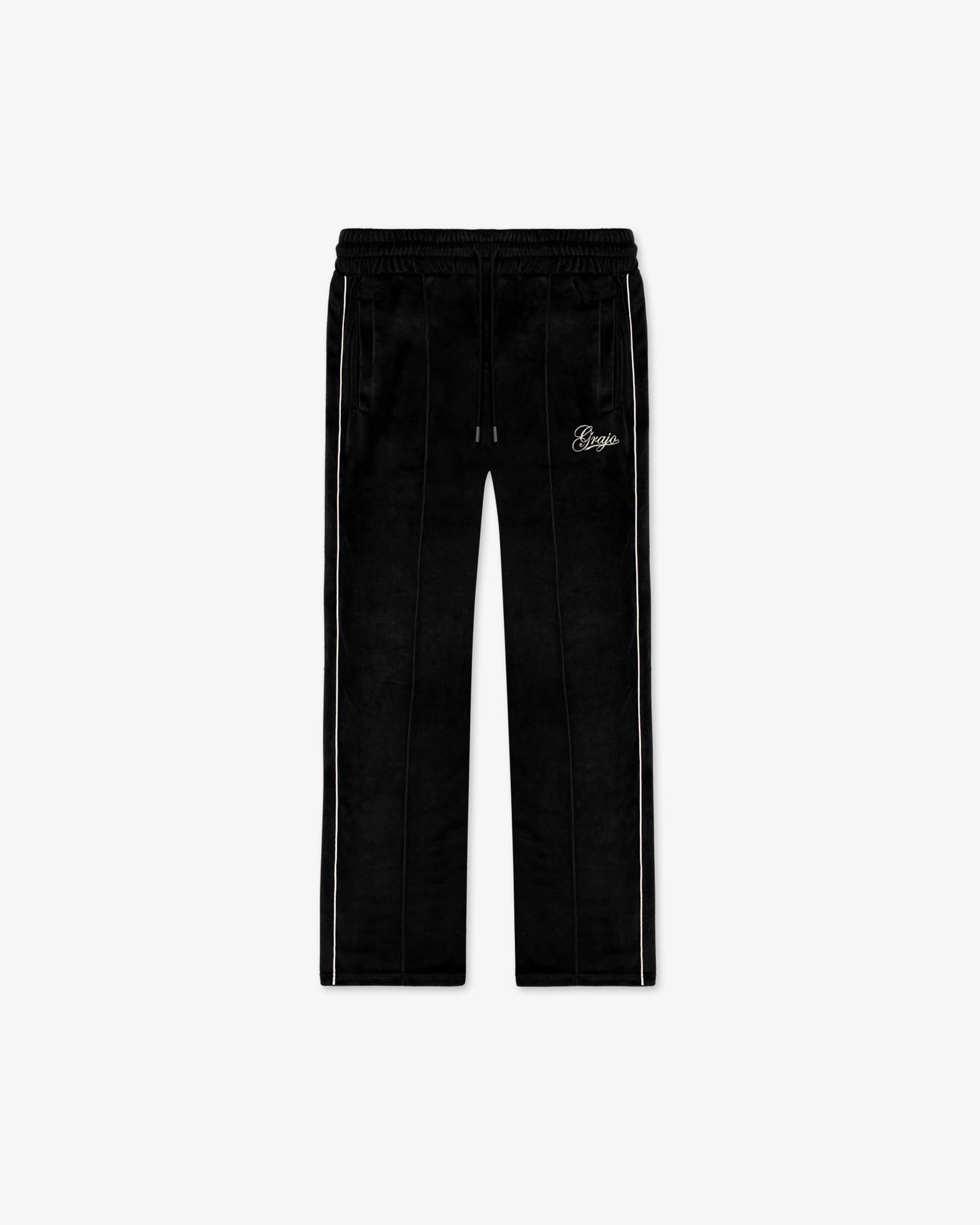 BLACK VELVET TRACKPANTS