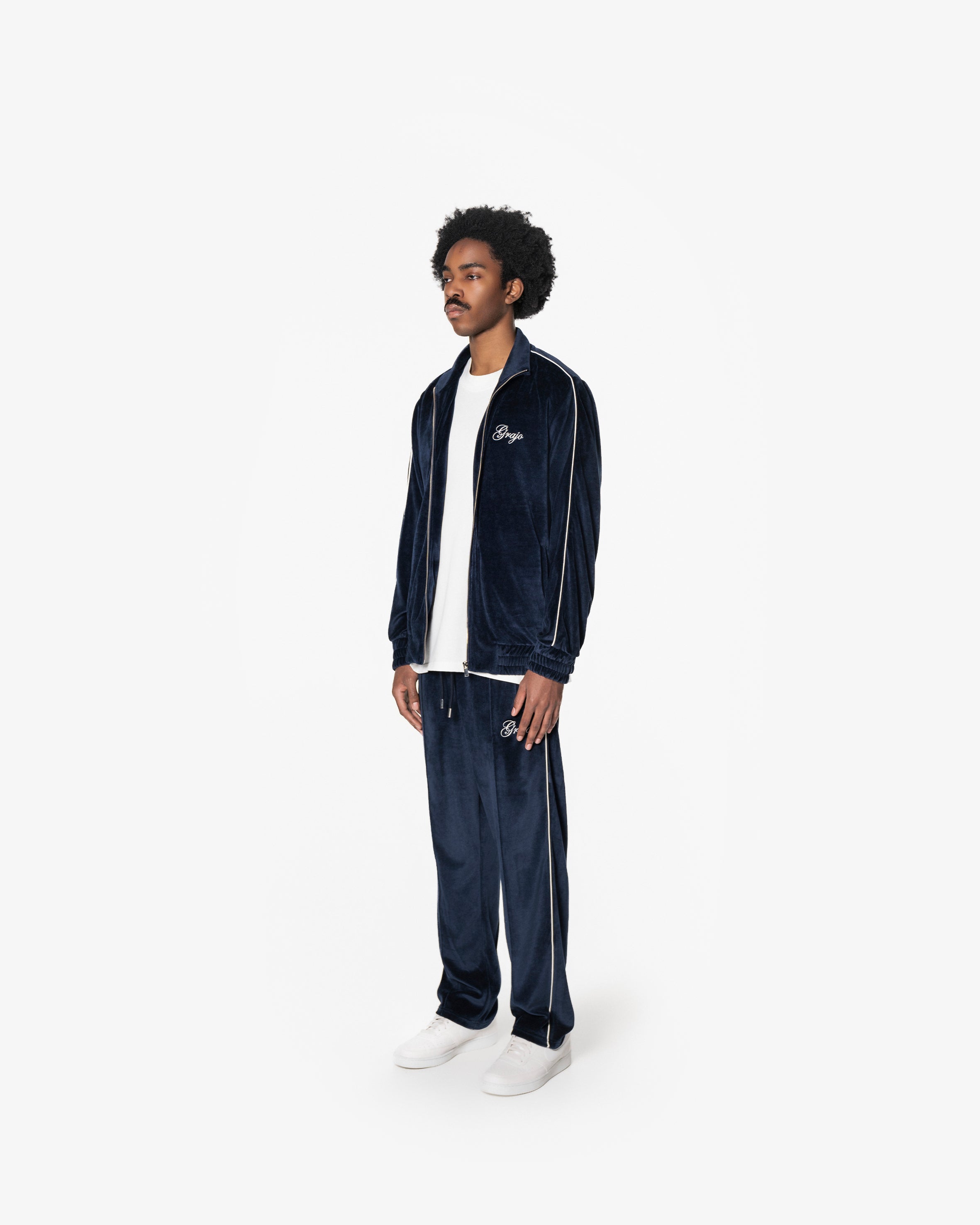 BLUE VELVET TRACKPANTS