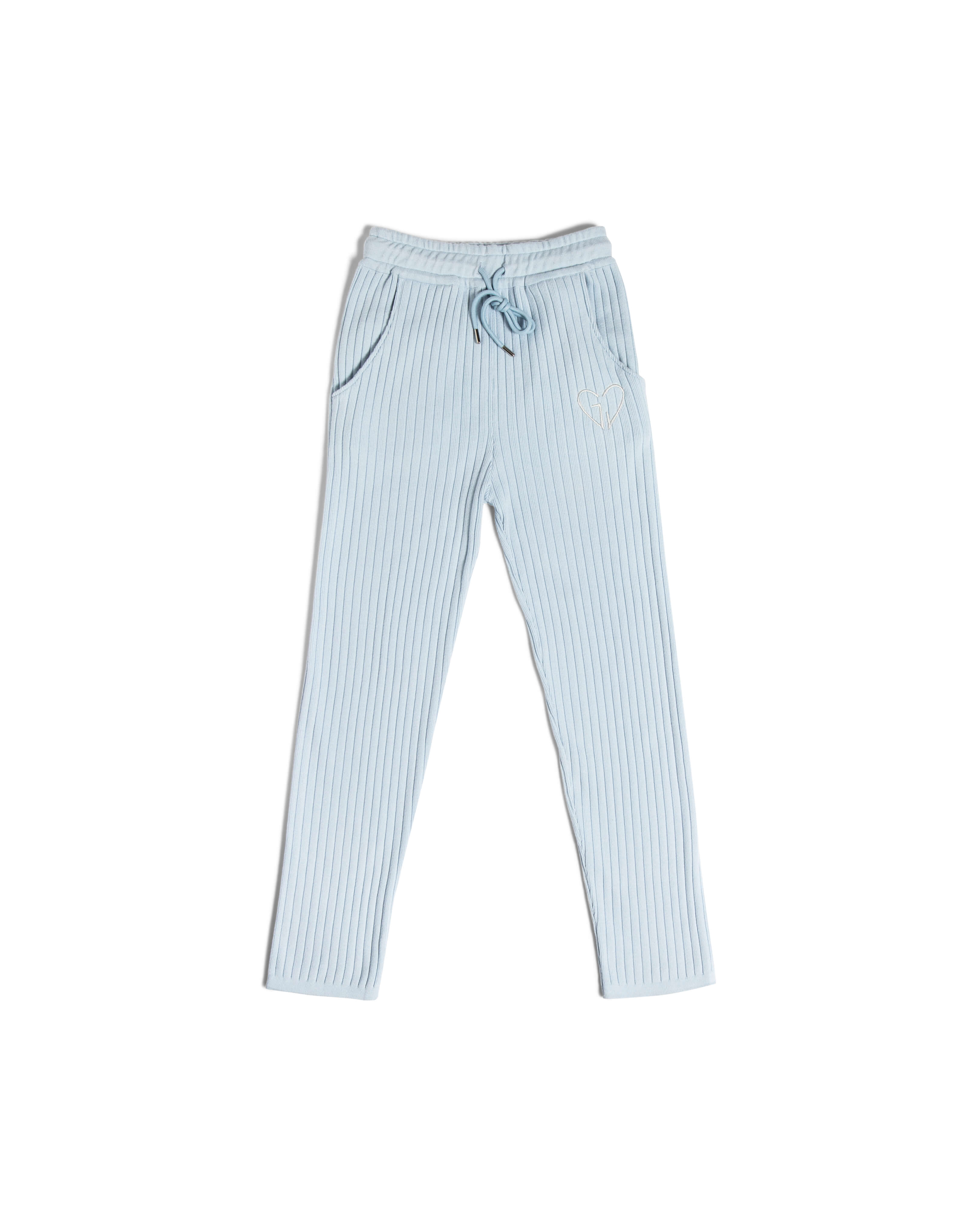 – Blue Light Knitted GRAJO Pants