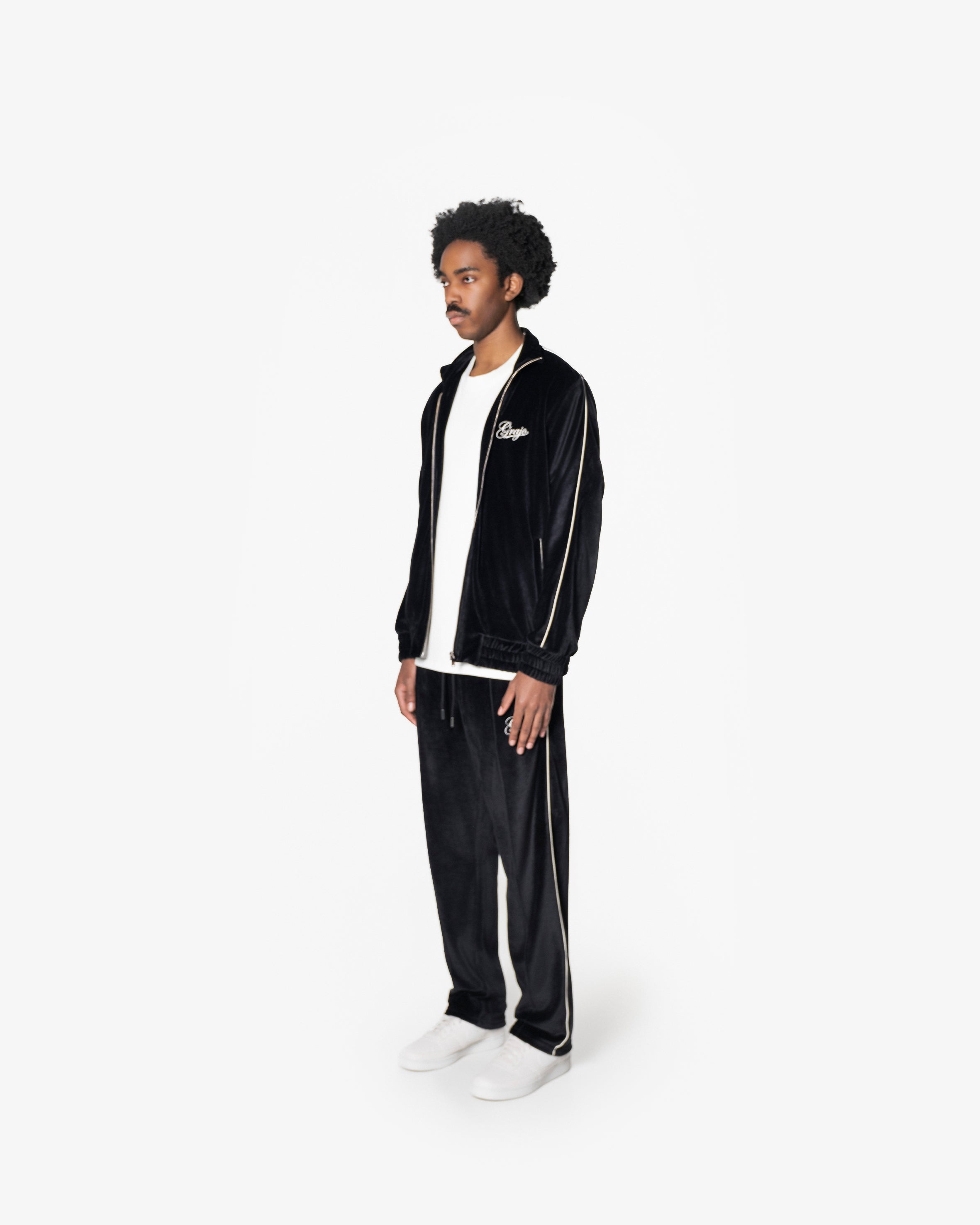 BLACK VELVET TRACKJACKET