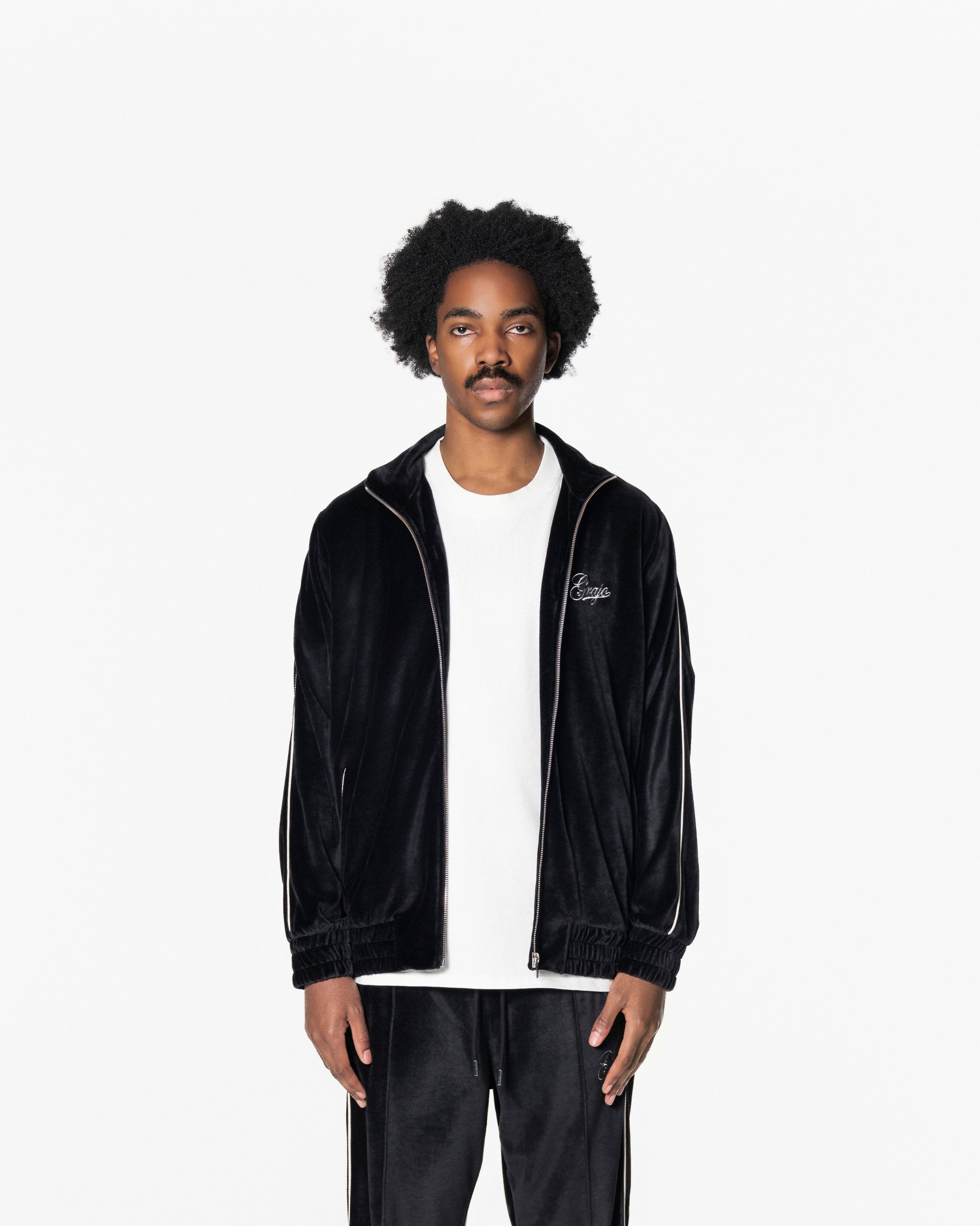 BLACK VELVET TRACKJACKET
