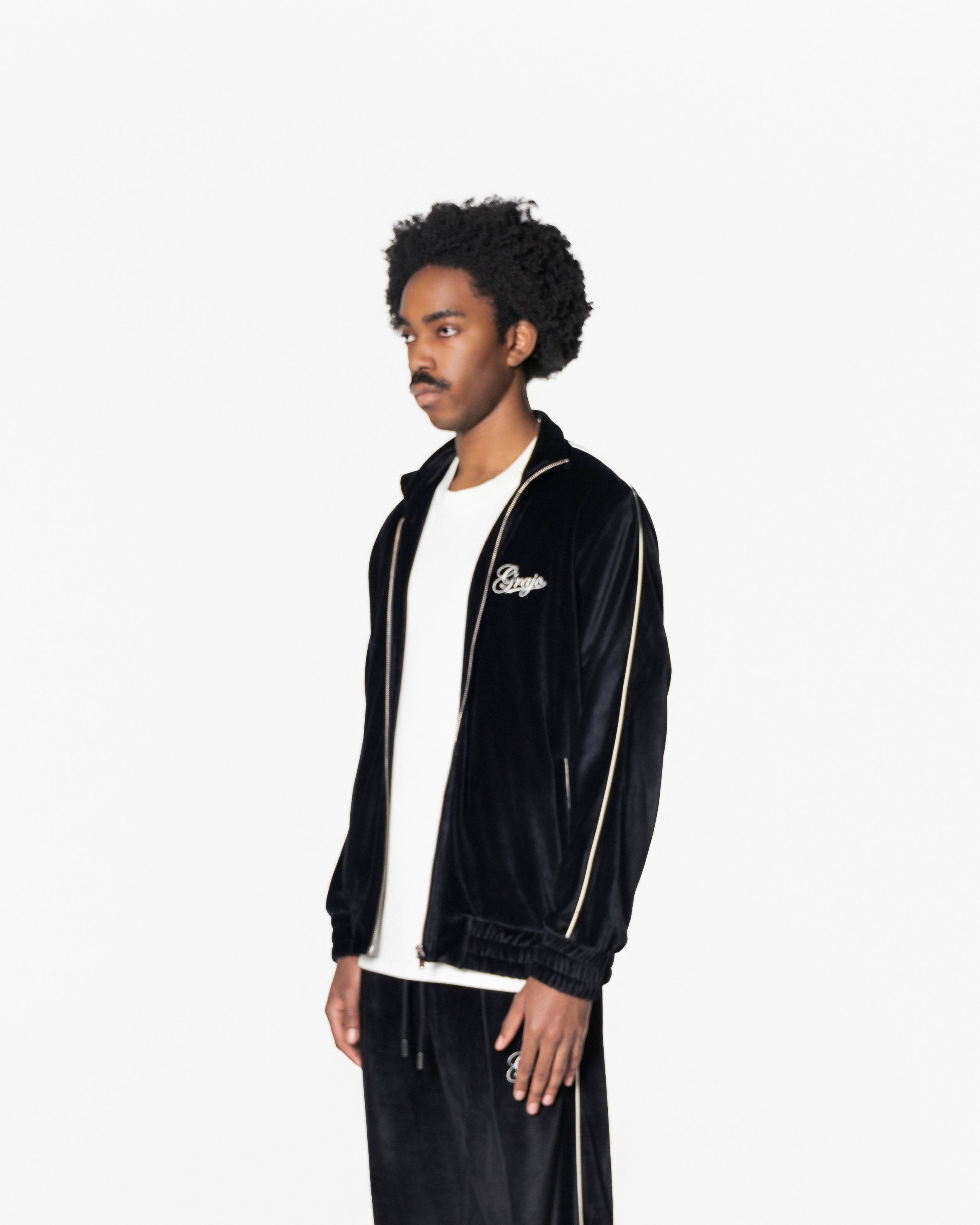 BLACK VELVET TRACKJACKET