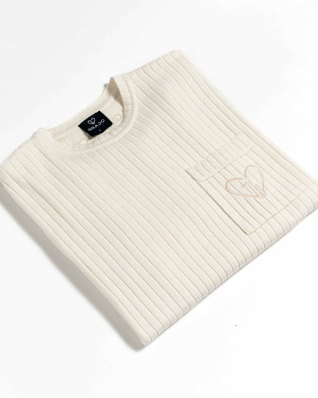 Knitted T-Shirt Ivory