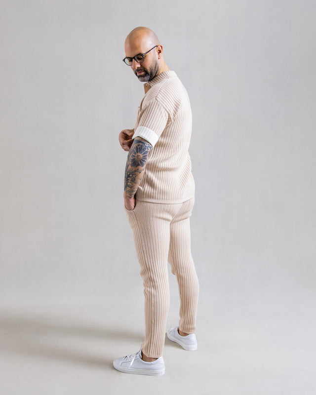 Knitted Pants Beige
