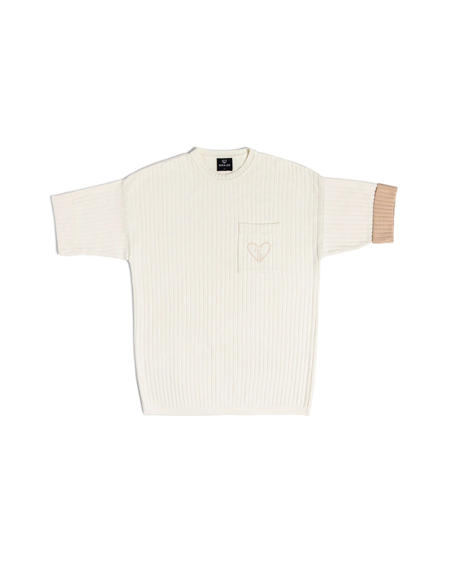 Knitted T-Shirt Ivory