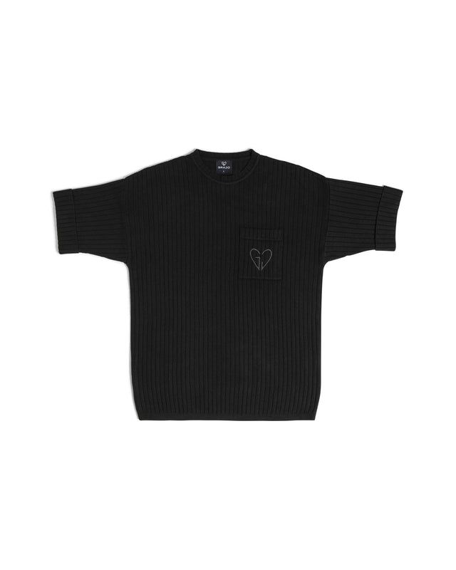 Knitted T-Shirt Black